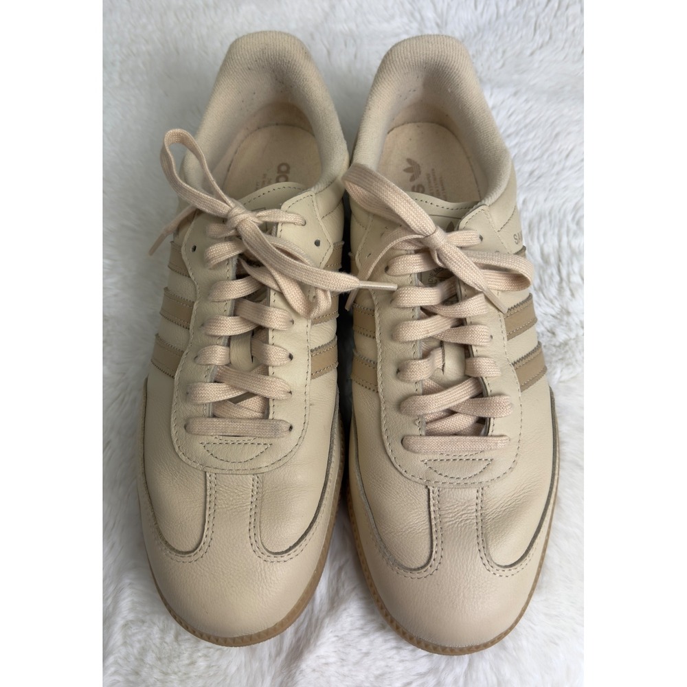 Adidas Samba OG Gum Sole Leather Sneakers Sand Mens Size 12 Terrace Sporty Urban - Picture 3 of 7